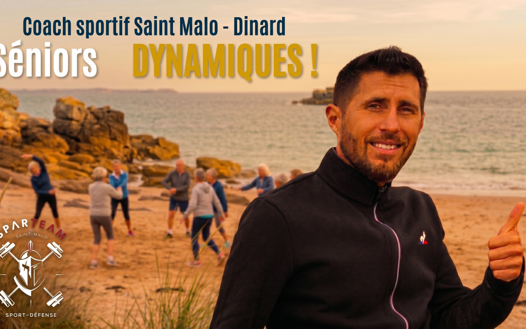 Coach sportif Saint-Malo Samuel Nobilet séance séniors plage.