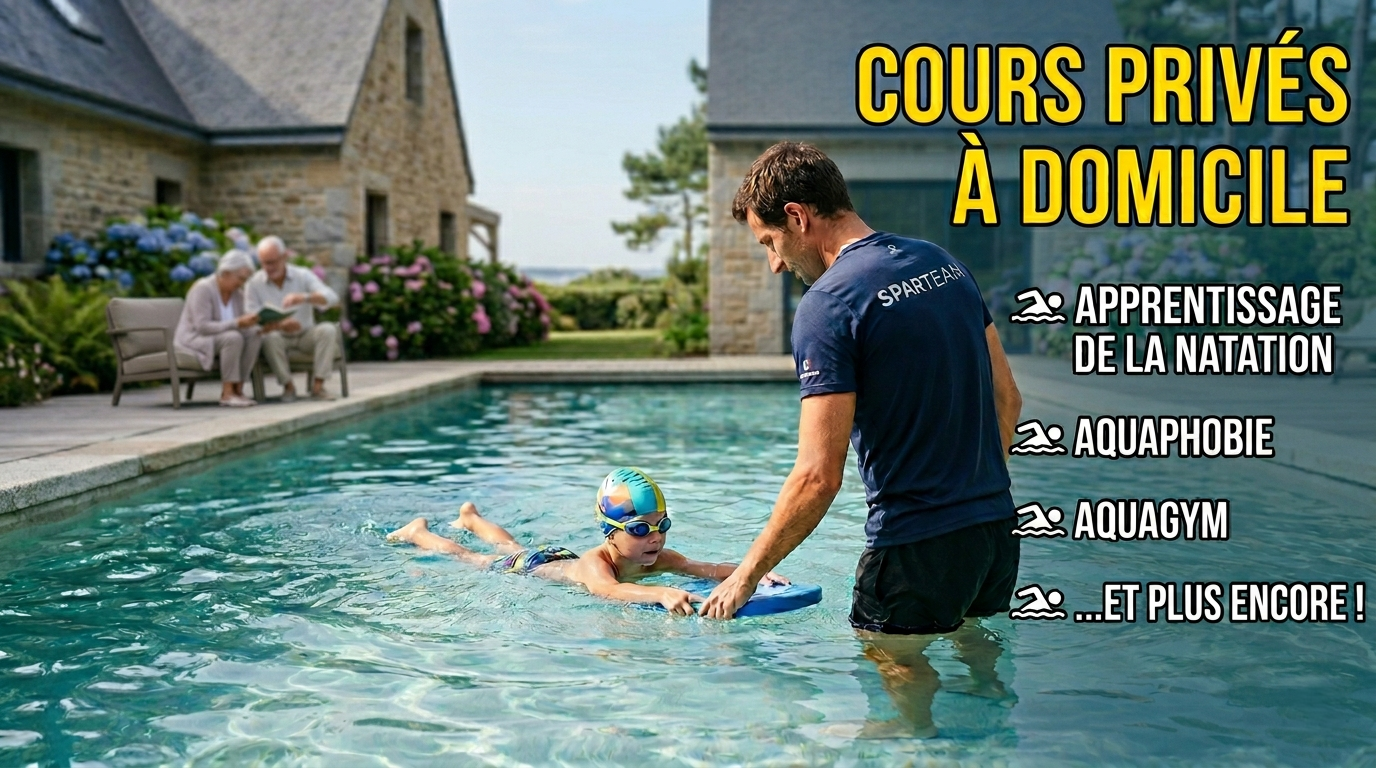 Samuel Nobilet maître-nageur Saint-Malo cours de natation enfant piscine privée.